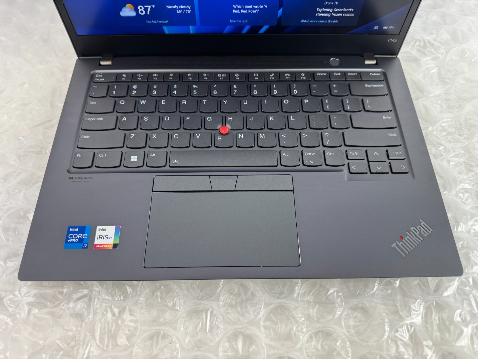 Lenovo ThinkPad T14s Gen 2 i7-1185G7 16GB 256GB SSD 14″ FHD Win 11 Pro