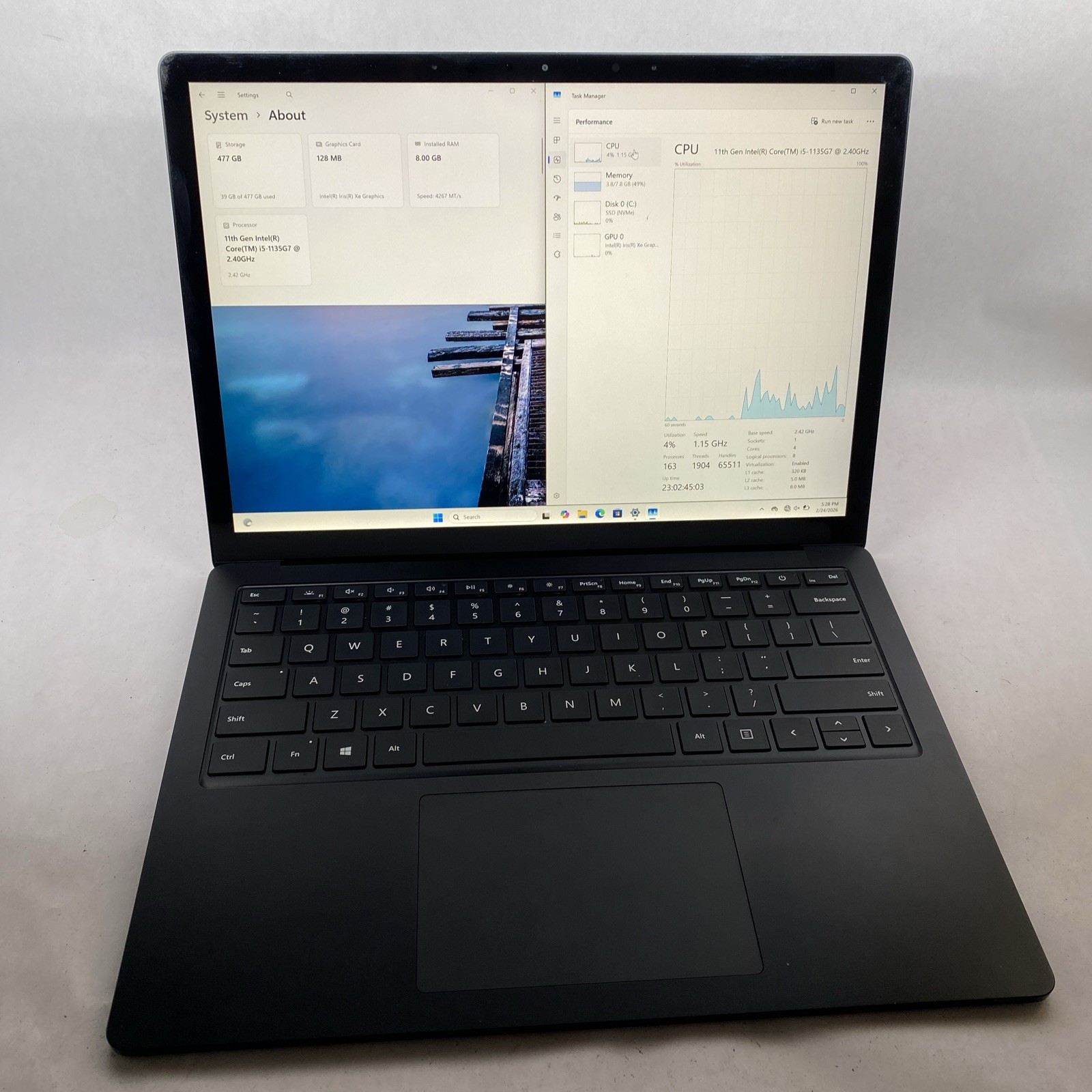 Microsoft Surface Laptop 4 1951 i5-1145G7 2.6GHz 8GB RAM 512GB 13.5″ Win 11 Pro