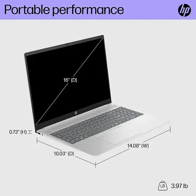 🔥NEW HP 16″ WUXGA AI Laptop, Intel Ultra 5-125U, 8GB RAM, 512GB SSD, Backlit KB