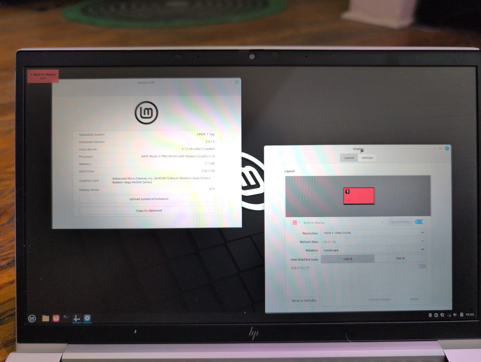 HP ELITEBOOK 835 G7 | RYZEN 5 PRO 4650U | 240GB | 8GB | NO POWER ADAPTER