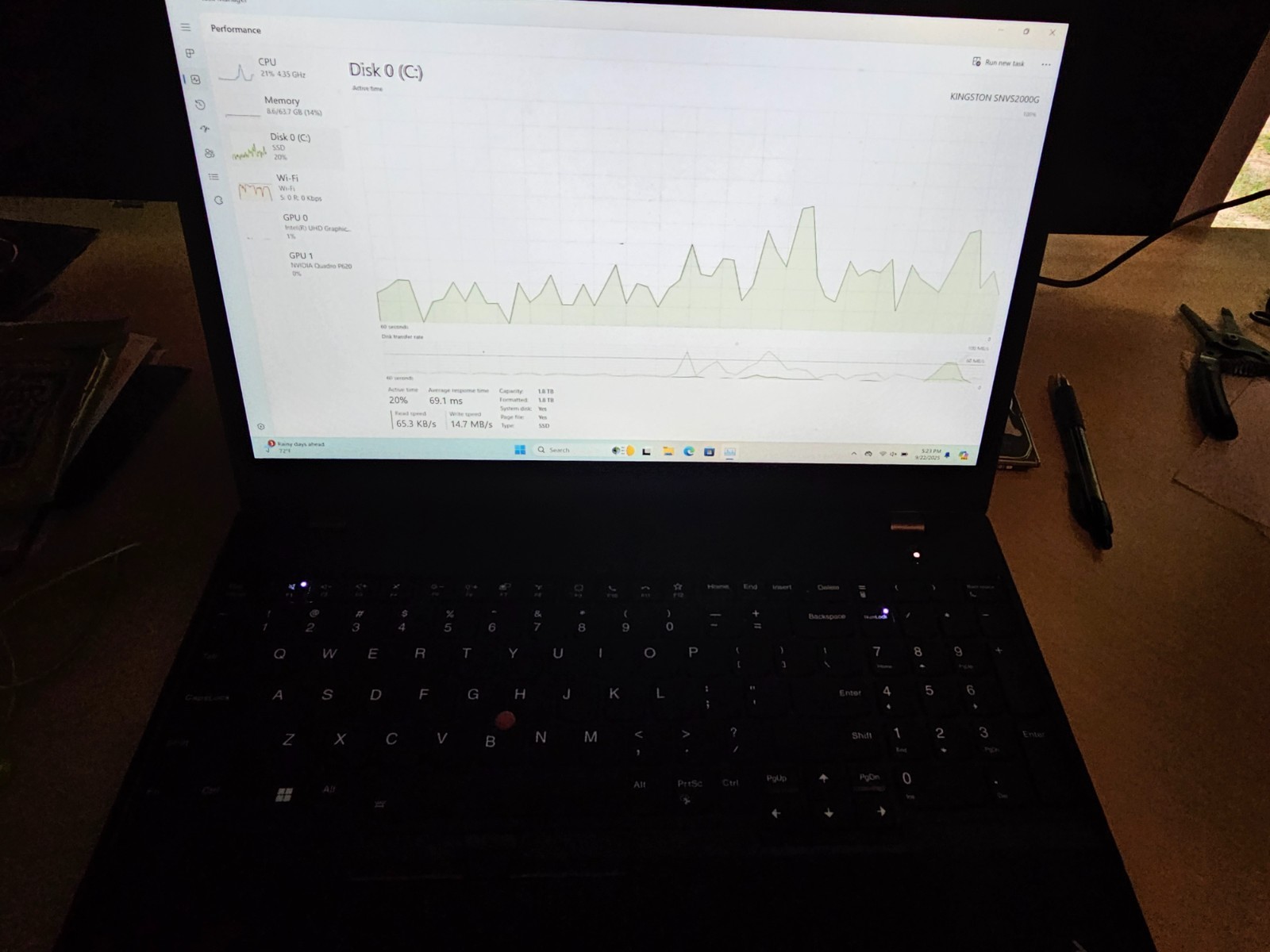 Lenovo thinkpad P15v gen1