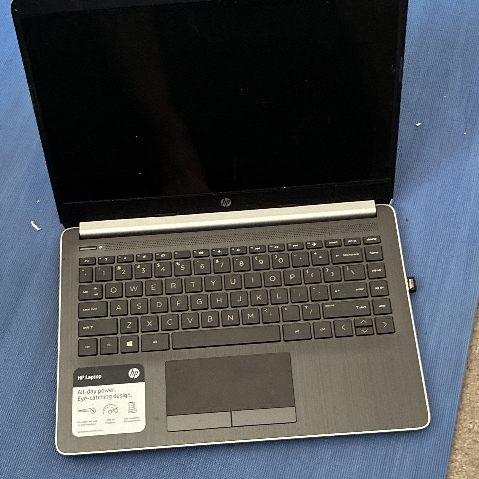 HP 15-dw0002xx 15.6″ Laptop AMD A9 2.9GHz 4GB 1TB HDD Silver Webcam