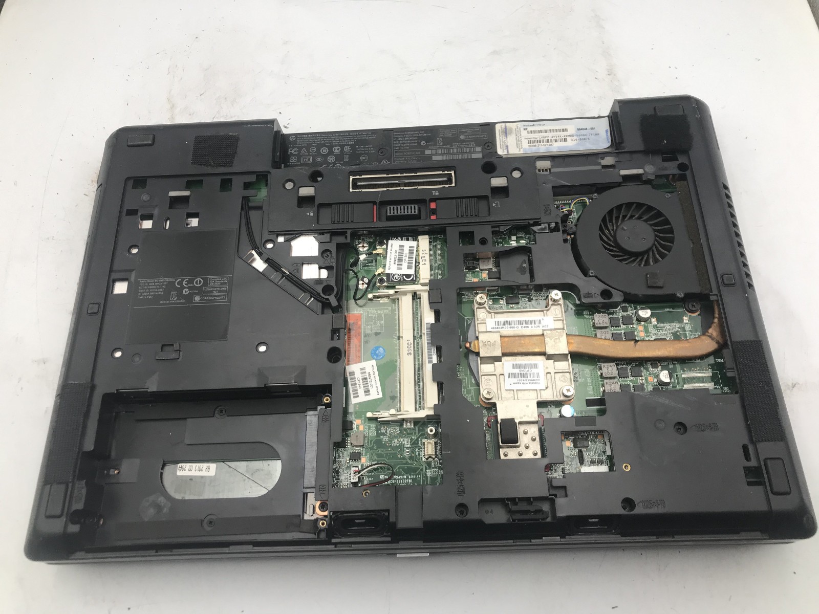 HP PROBOOK 6570B – BOOTS TO BIOS – INTEL I5 3340M – NO RAM – READ – BB