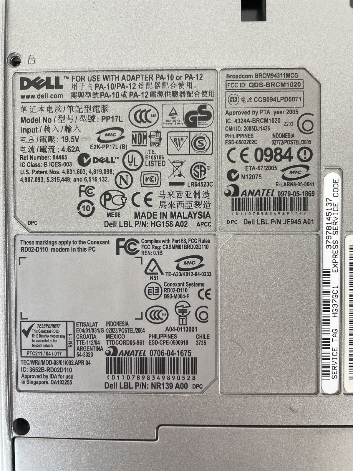 Dell Latitude D520 Retro Gaming Laptop Intel C2D 1.66GHz 1GB RAM 500GB HDD WinXP