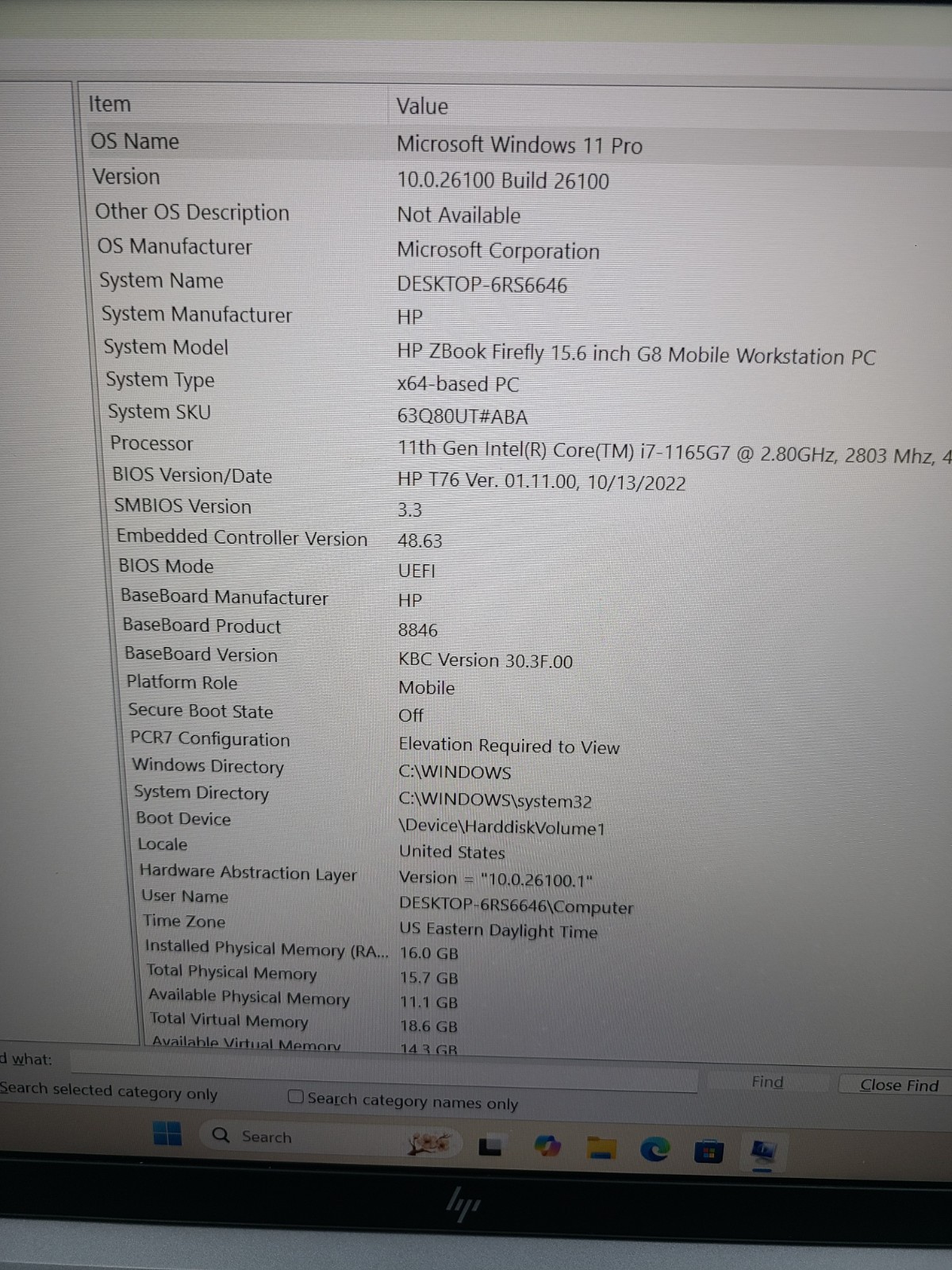 HP zBook Firefly 15 G8 i7-1165G7 2.80GHz 16GB RAM 512GB SSD WIN 11 Pro w/Charger