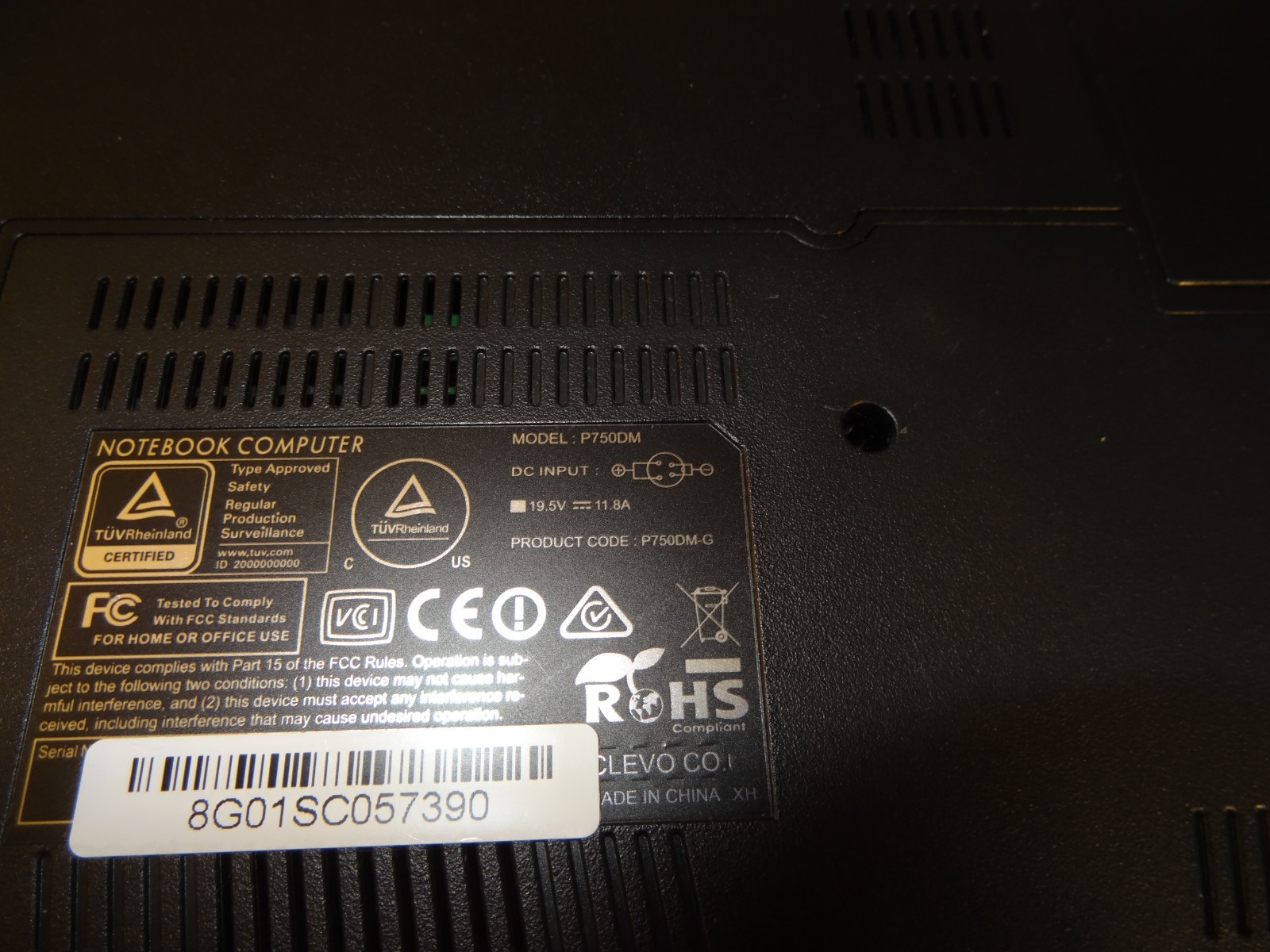 Clevo / Mythlogic P750DM Laptop Computer 17 Screen? -Windows 10 -500GB SSD -32GB