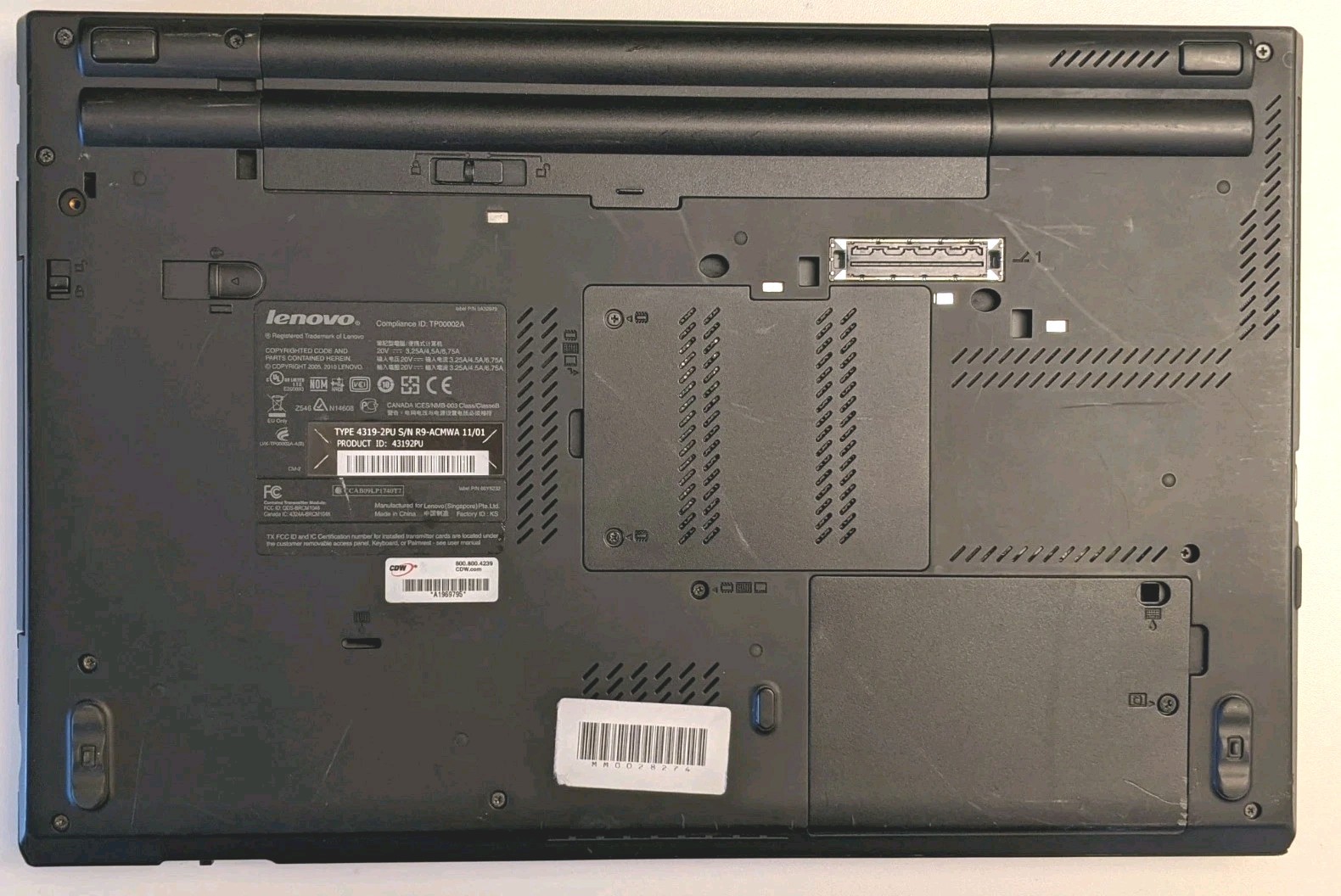 Lenovo ThinkPad W510 15.6″ Intel Core i7-720QM 1.60GHz 16GB RAM 256GB SSD Win11