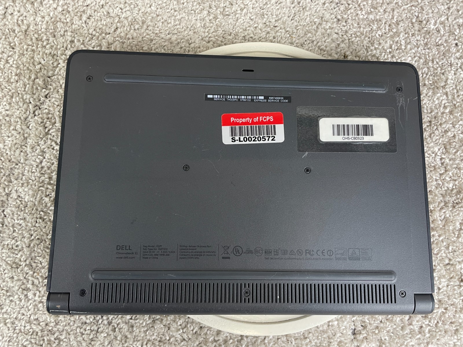 Dell Chromebook 11 Model P22T ChromeOS Laptop Notebook PC