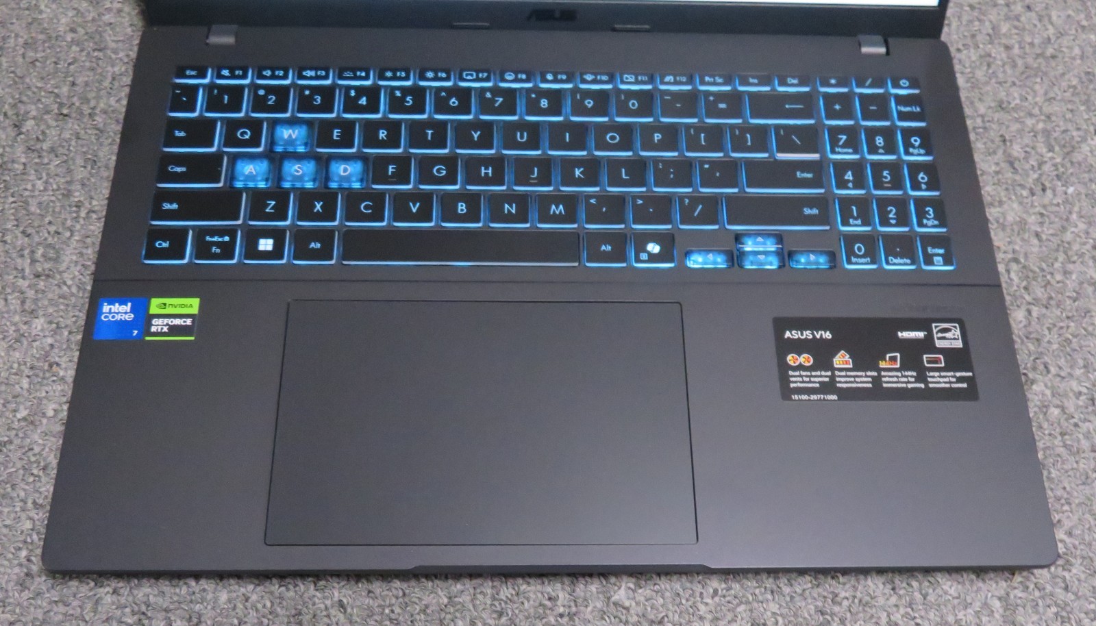 Asus Vivobook 16 V3607VJ-DS76 16″144Hz Intel Core 7 240H 16GB 512GB RTX 4050 NEW