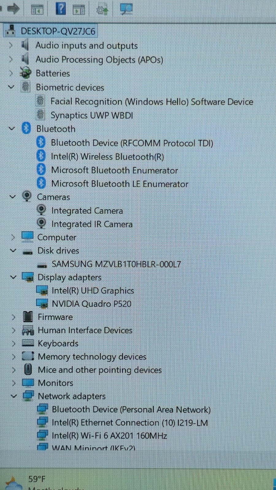 Lenovo ThinkPad P14S Gen 1- Intel i7-10610U, 48GB RAM, 1TB SSD NVIDIA P520 Touch