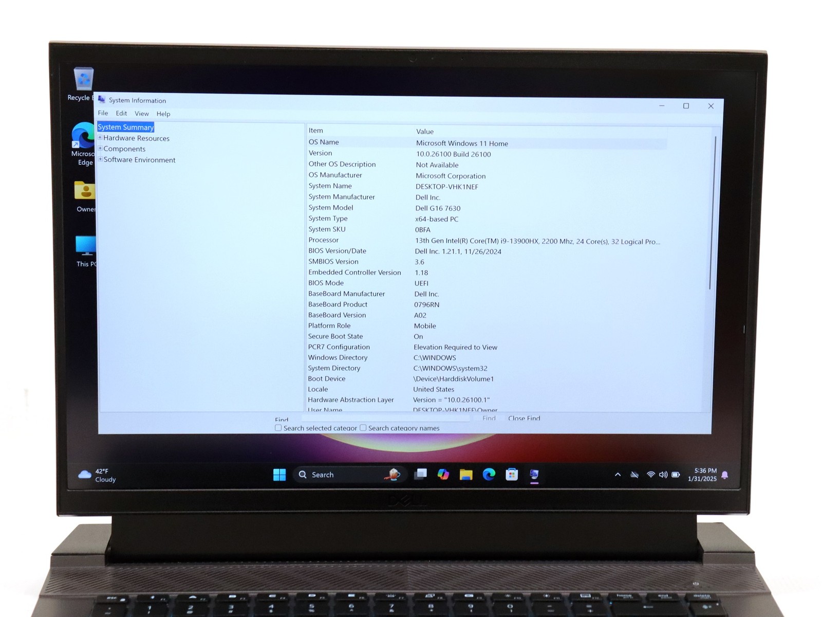 Dell G16 7630 16″ Core i9-13900HX 16GB 1TB NVMe RTX 4060 W11H – AS IS Heavy Wear