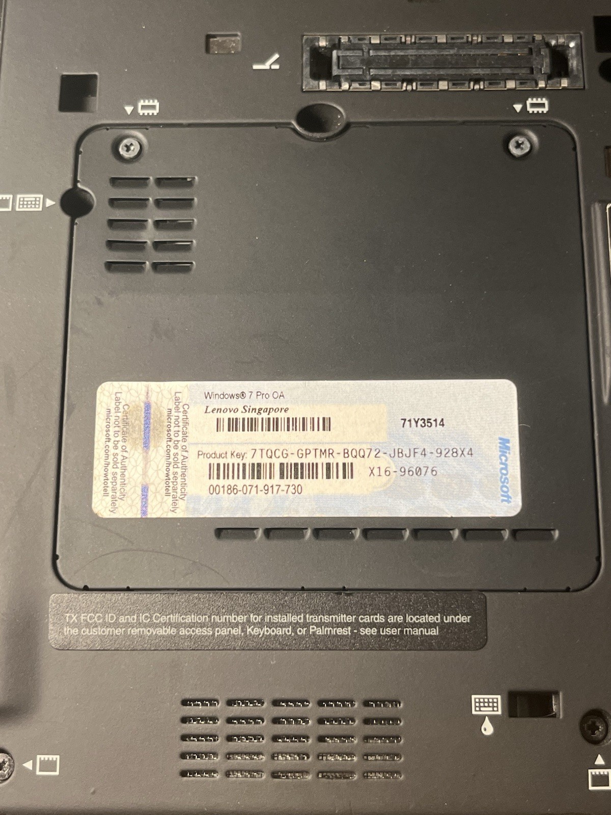 Lenovo Thinkpad X201 Laptop Intel Core i5 Windows 7 Pro OA / Black