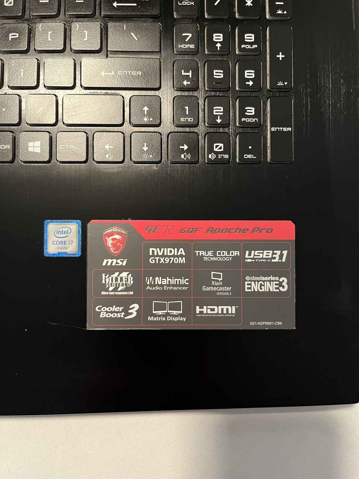 MSI GE72 6QF Apache Pro 17.3” Gaming Laptop | i7 | GTX 970M | 16GB RAM | SSD + H