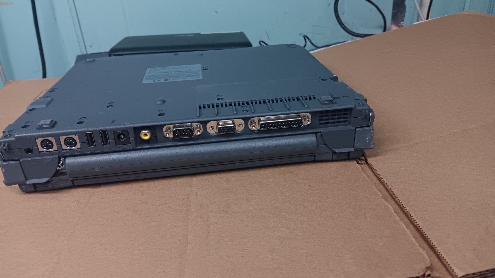 Vintage Toshiba Portege 7100CT Laptop Windows XP pro Docking station DVD Floppy
