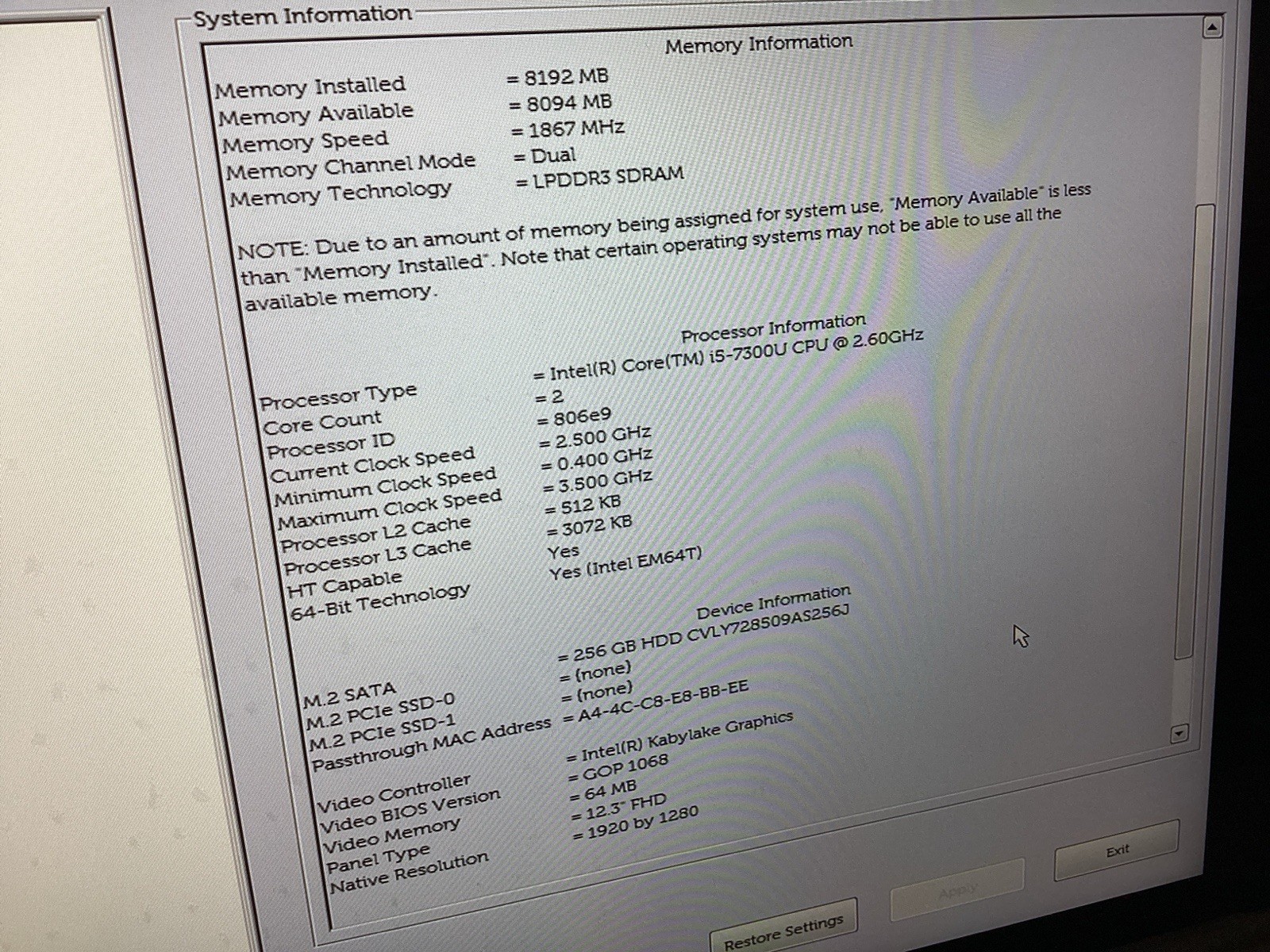 Dell Latitude 5285 2 in 1 Laptop i5-7300U 256GB 8GB & Targus Case – UNTESTED