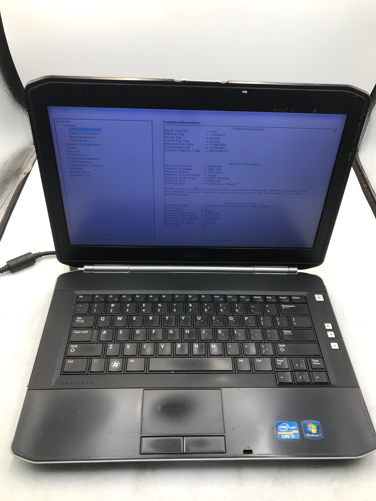 Dell Latitude E5420 Intel Core i5-2520M 2.5 GHz 14″ Laptop-BOOTS/MISSING PART-MZ
