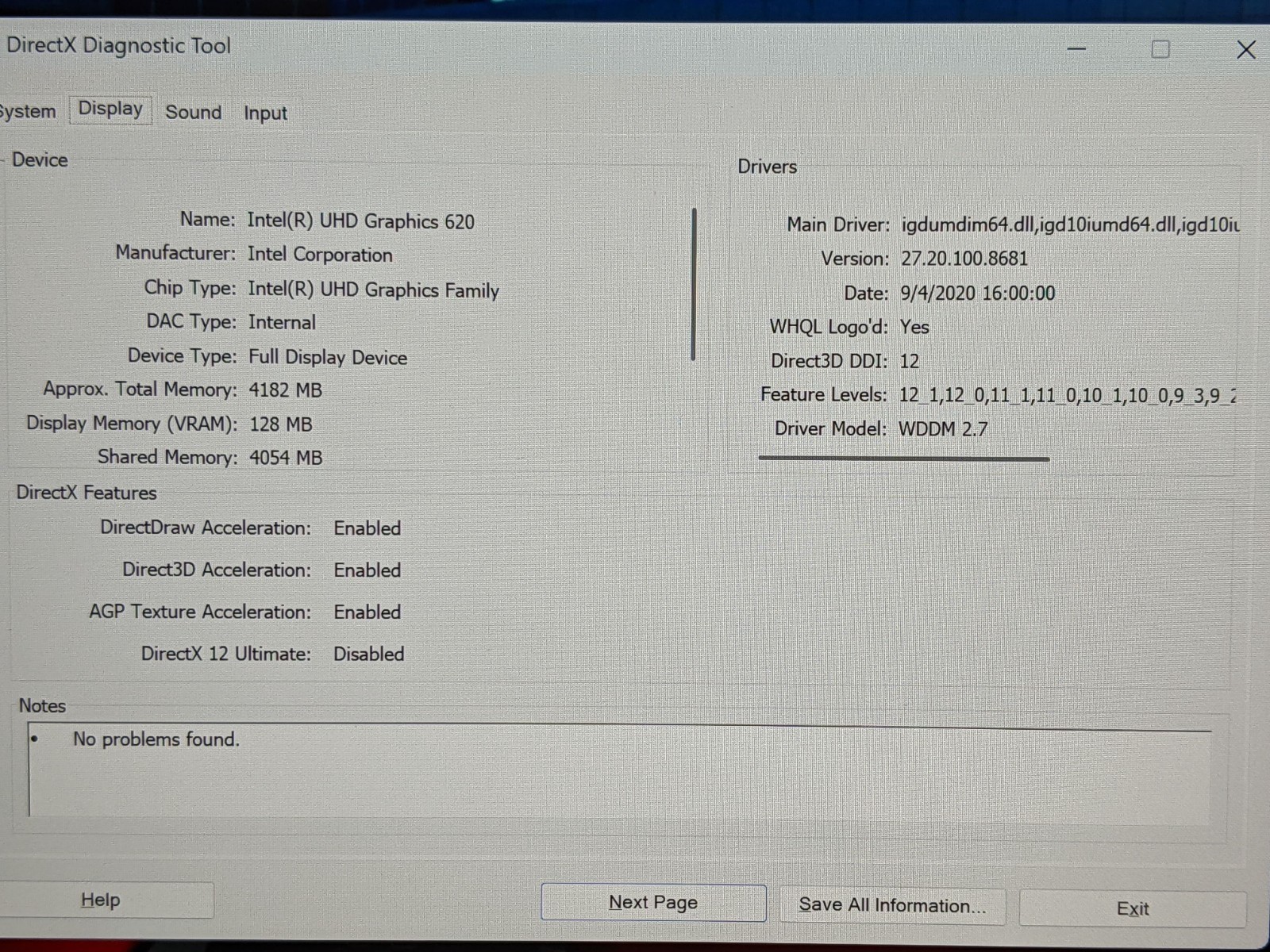 MS Surface Pro 6 1796 12.3″ 2736×1824 TOUCH i5-8250U 1.6GHz 8GB 128GB SSD W11H