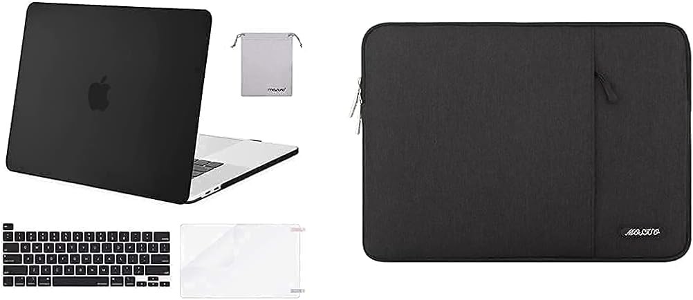 Plastic Hard Shell Case & Sleeve Bag for MacBook Pro 16″ A2141 2020 2019 Release