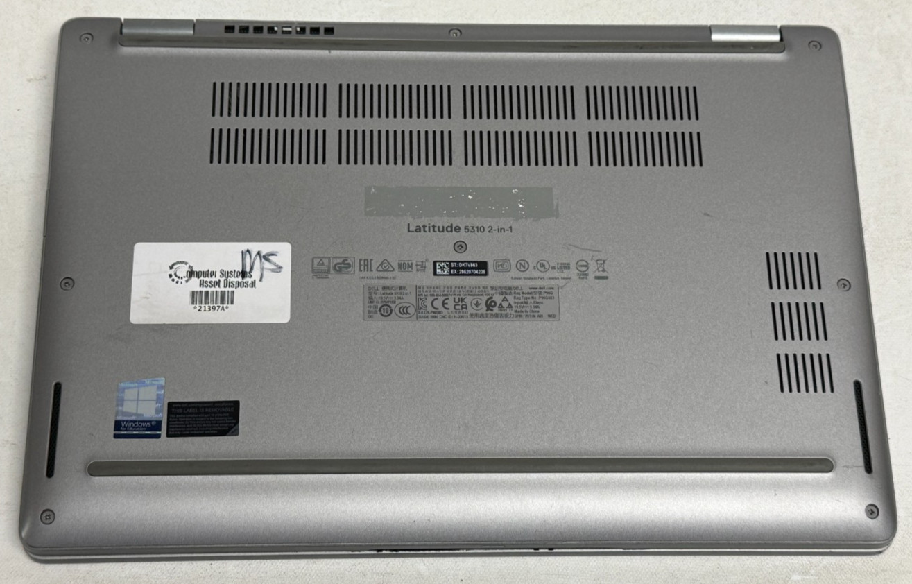 Dell Latitude 5310 2in1 13.3″ (i5-10310u – 16GB RAM – 256GB SSD – Win11Home)
