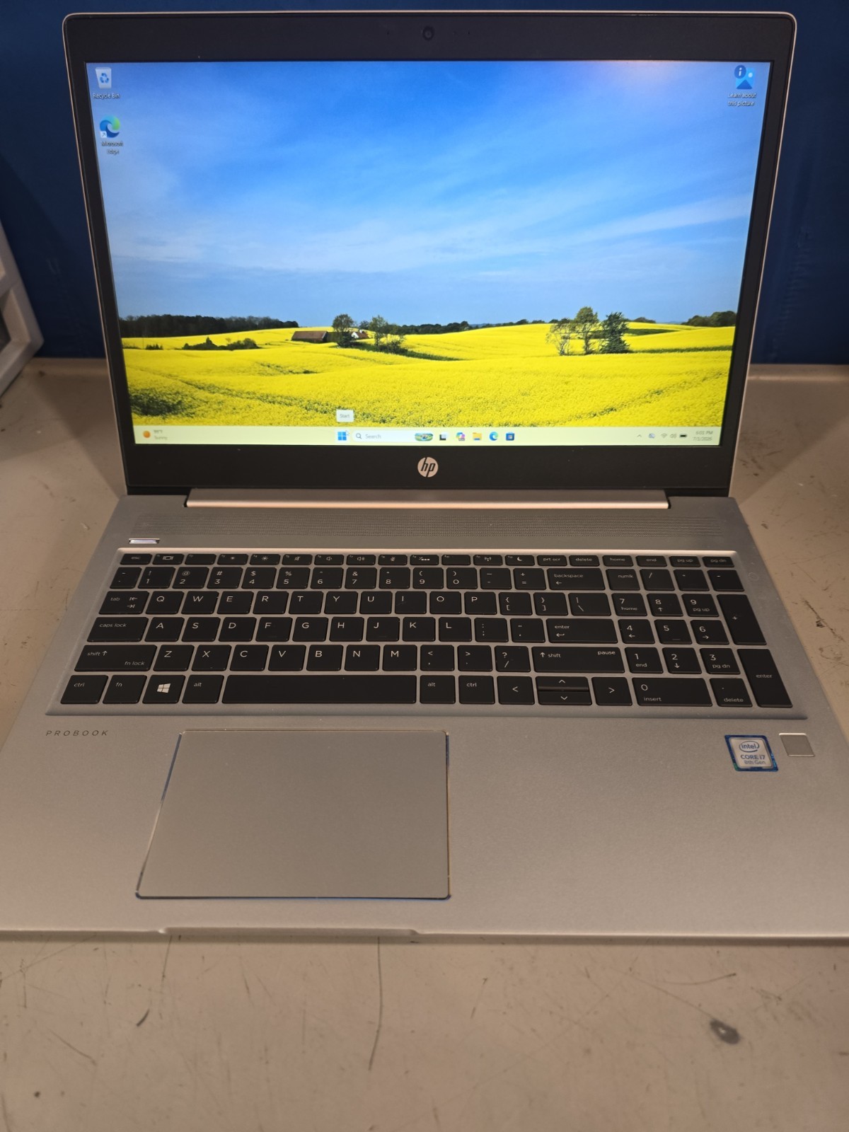 HP ProBook 450 G6 i7-8565U @ 1.8 GHz 8GB RAM 480GB & 256GB MVME W11PRO