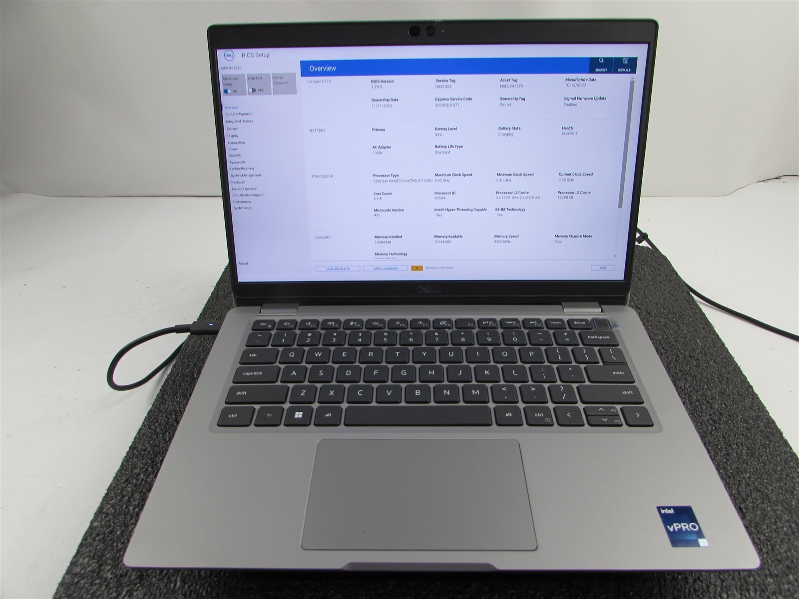 DELL LATITUDE 5330 FHD TOUCHSCREEN I5-1245U 10 CORE 512GB SSD 16GB RAM NO O.S