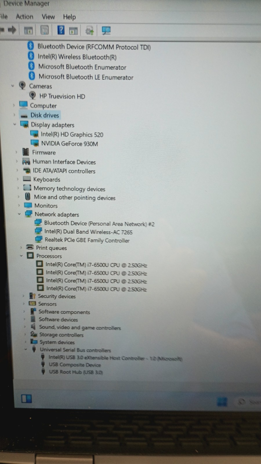 HP Envy Gamer w/charger.i7-6500U.8GB.240GB SDD.Nvidia.15.6″.Touch.W11.Nice!