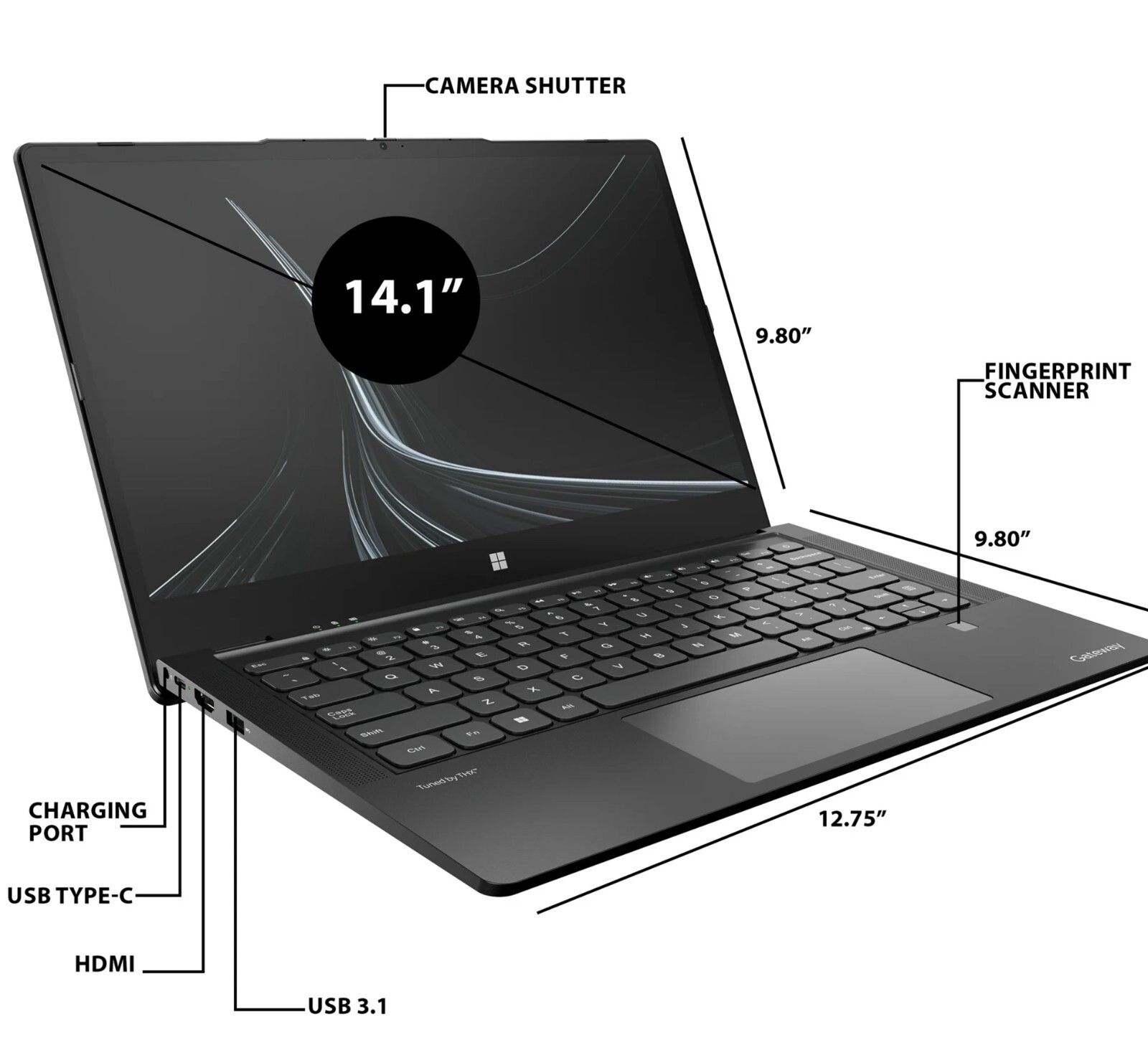 Nwe Gateway Ultra Slim Touchscreen 14.1″ FHD Laptop i5-1235U, 8GB RAM 512GB SSD