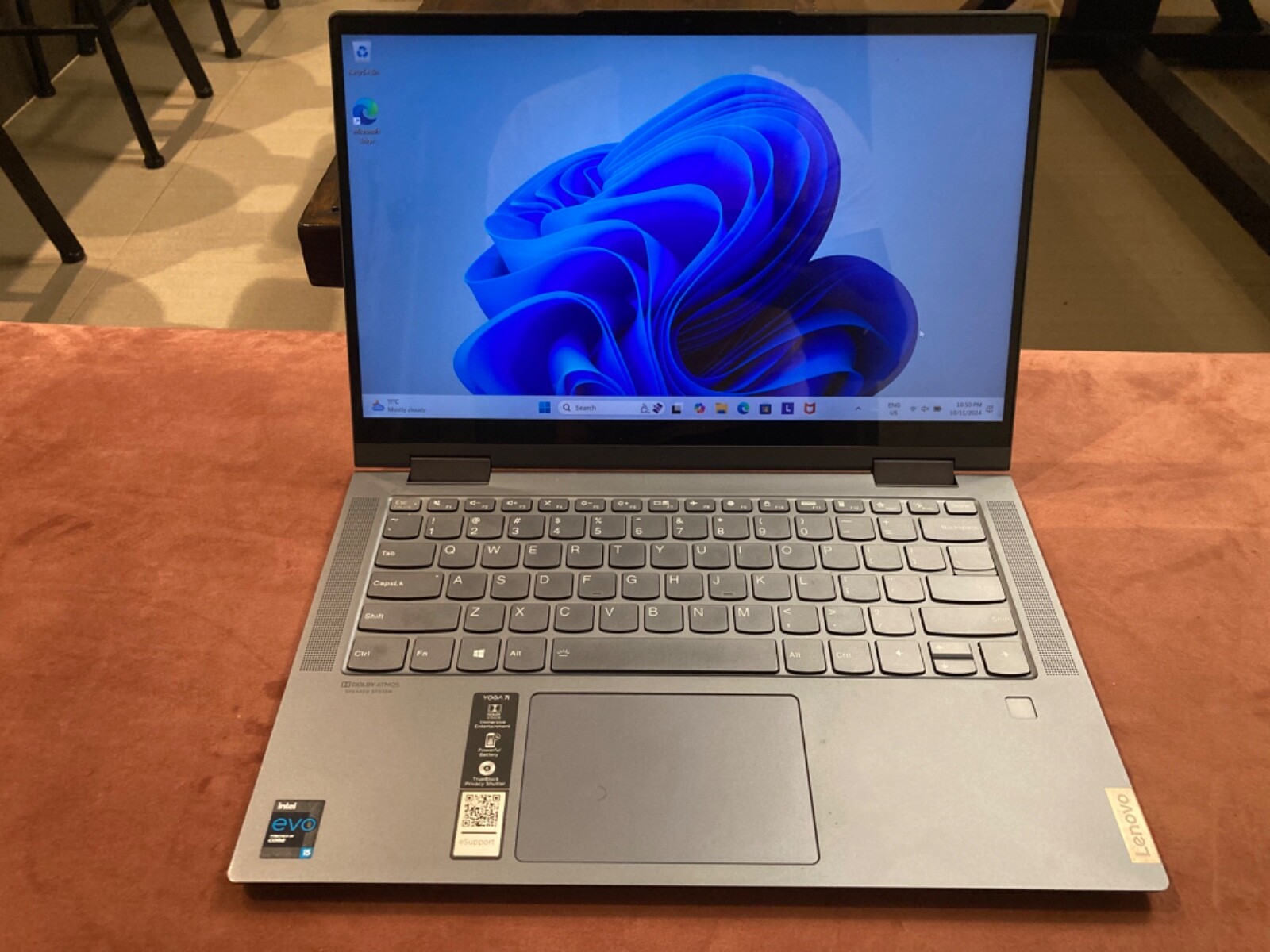 Lenovo YOGA 7i 14ITL5, I5-1135G7 2.4GHZ, 8GB RAM 512GB SSD,14″ Windows 11, Touch