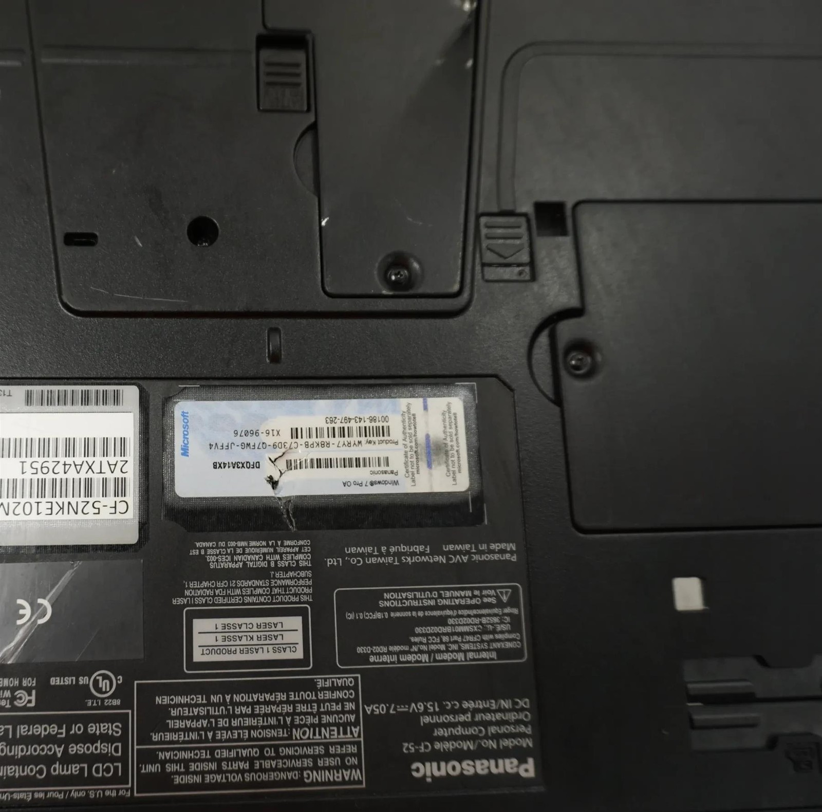 Lot of 5 Panasonic Toughbook CF-52 Intel Core i5-M540 2.53GHz 4GB – No HD