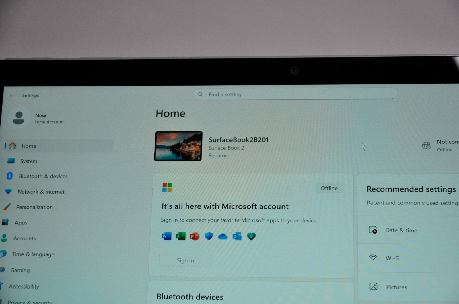 Microsoft Surface Book 2 13.5″ | i5 8350U 1.70GHz | 8GB | 256GB SSD