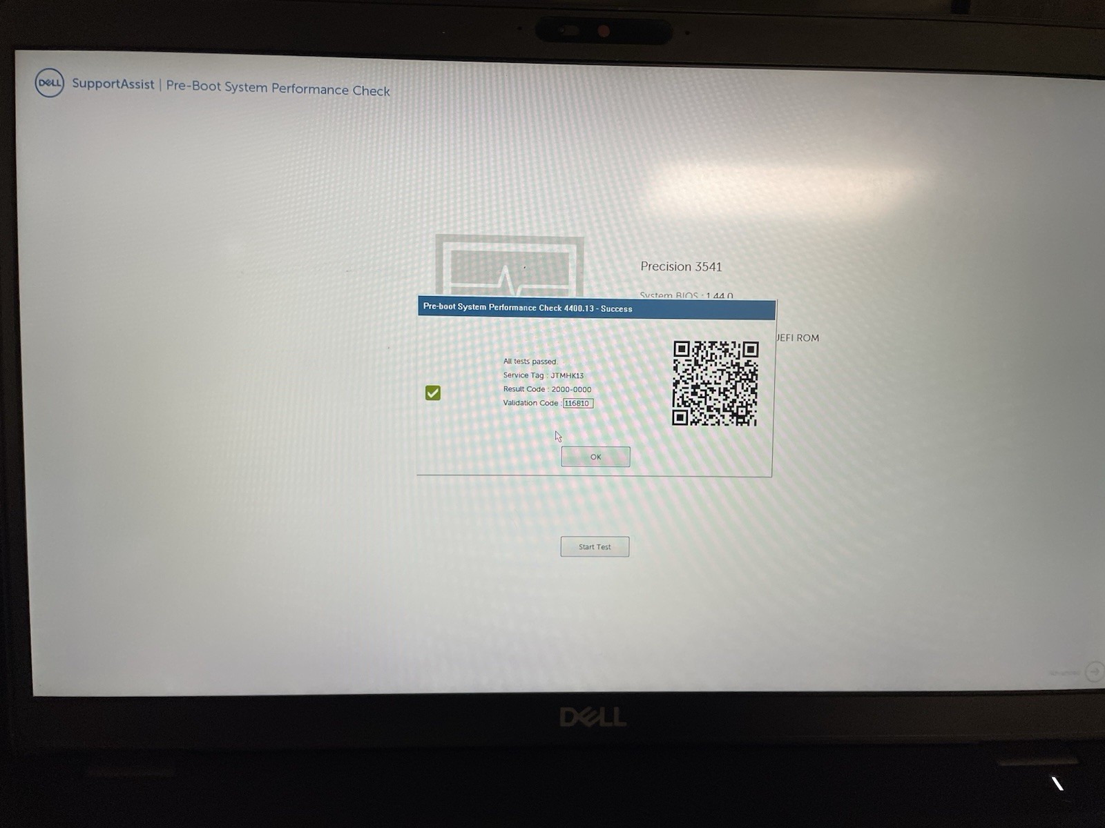 Dell Precision 3541 Mobile Workstation Intel(R) Core(TM)i7-9850H CPU @2.6 GHz 35