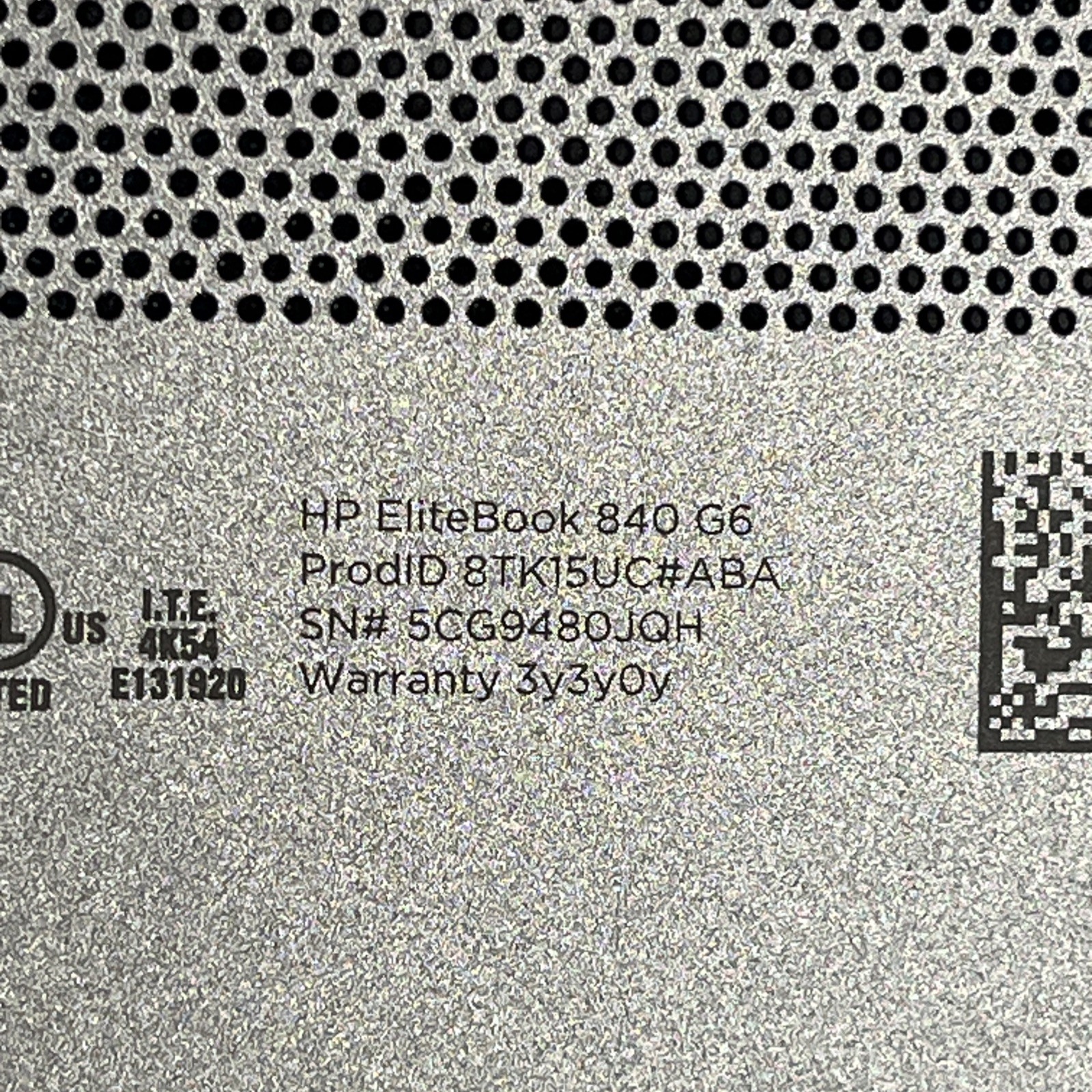 HP ELITEBOOK 840 G6 INTEL CORE I5-8365U 16GB RAM NO HD