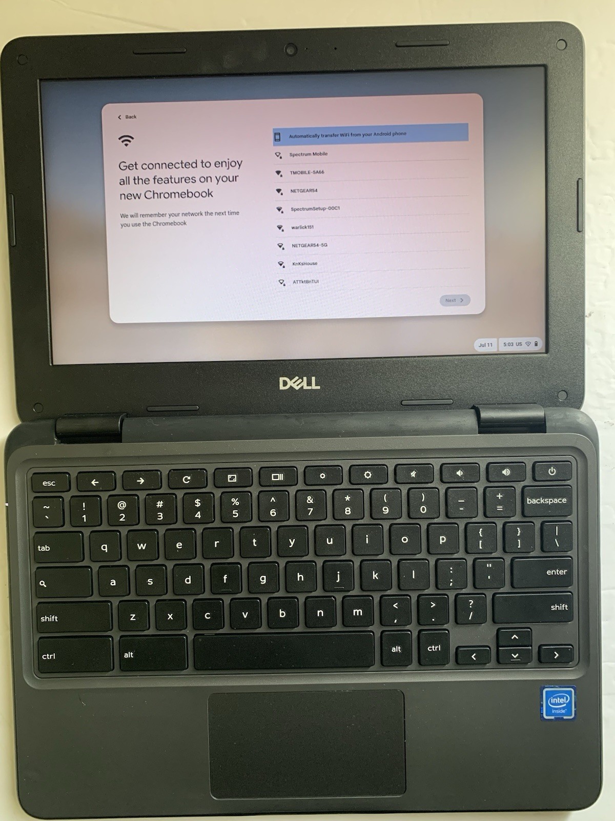 Dell 3100 ChromeBook Laptop / 4GB DDR4 / 32GB SSD / USB C / TESTED WORKING READY