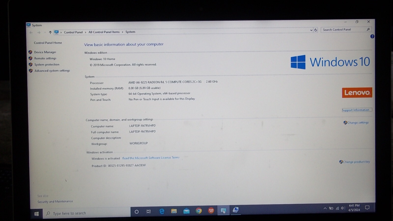 Lenovo Ideapad 330 with SSD *25