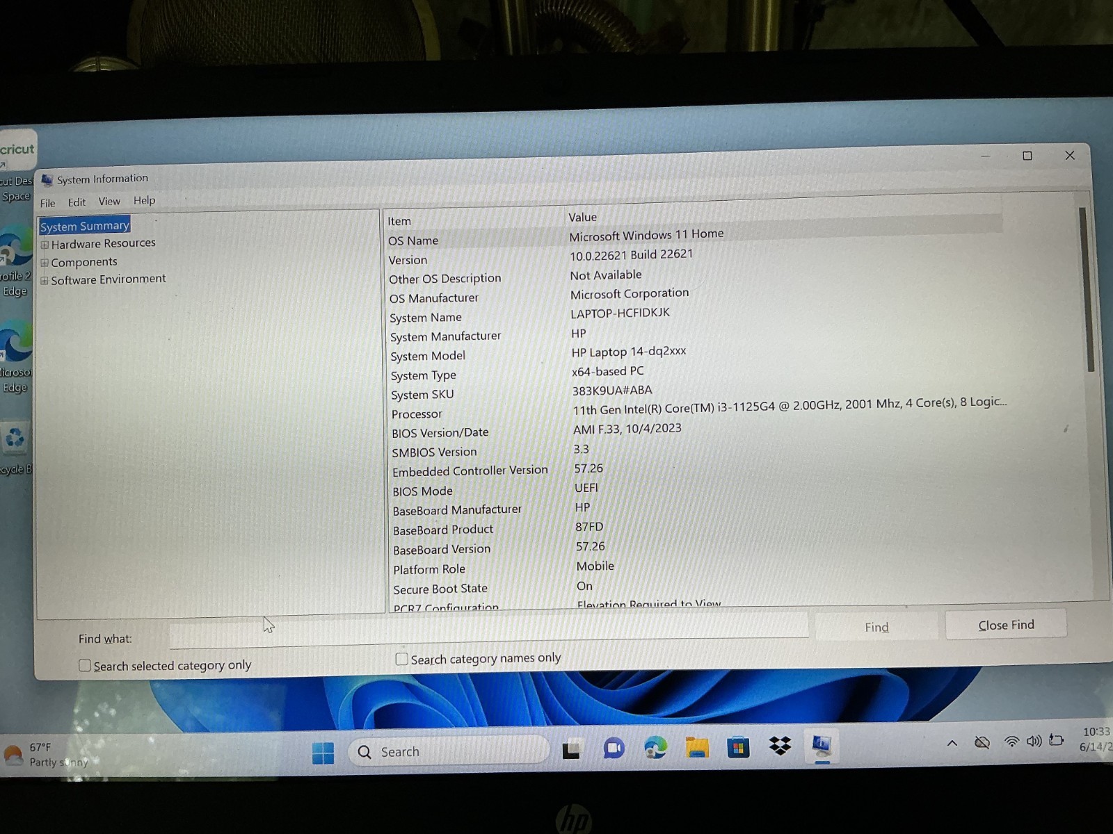 HP 14 Laptop Intel Core i3-1125G4 8GB RAM 256GB SSD Windows 11 FHD 14″