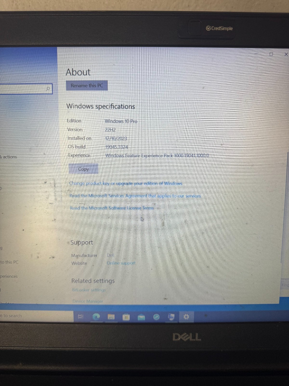 DELL Latitude 3500 Core i7-8565U, 16GB RAM, 256GB SSD, Win10 PRO #4691