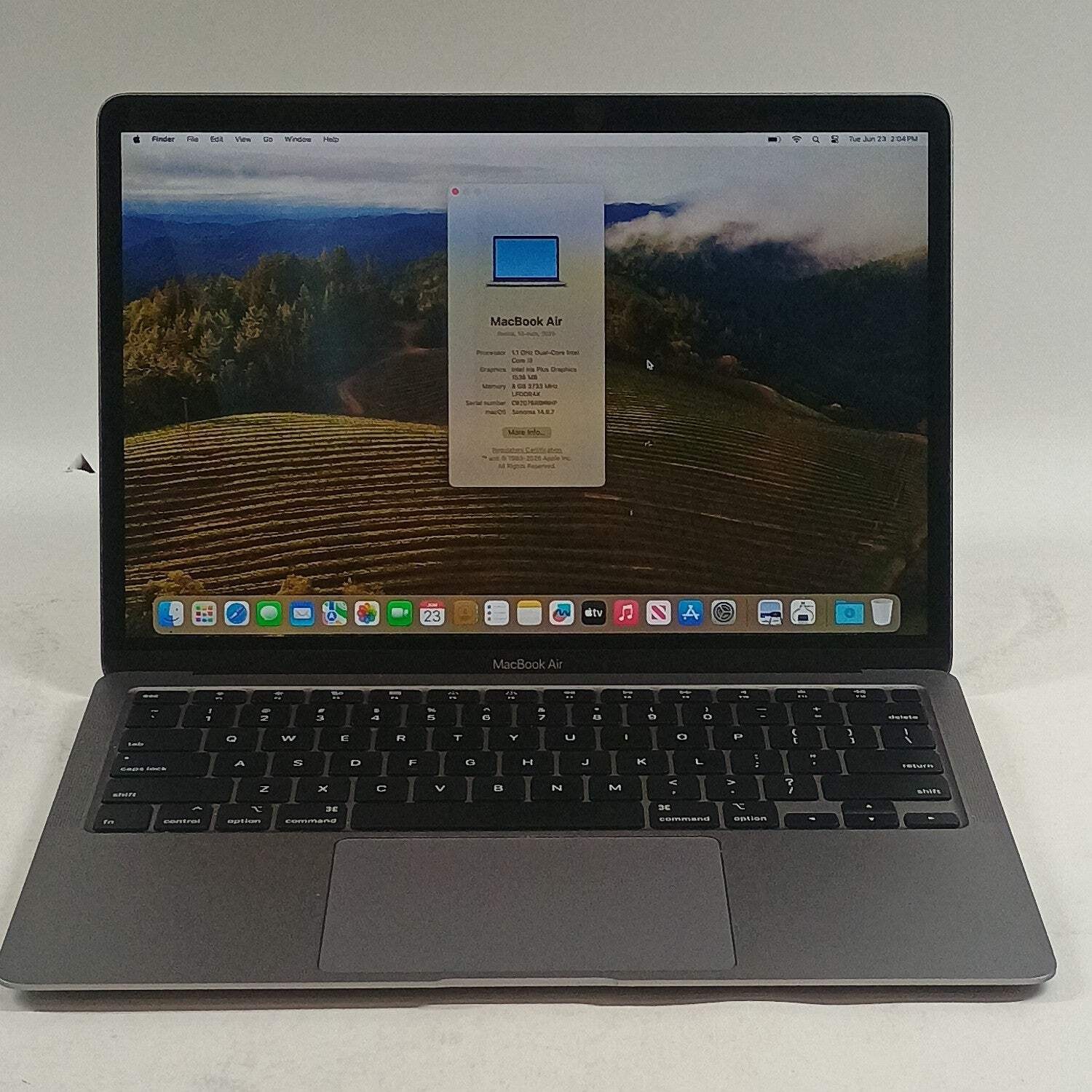 Broken 2020 Apple MacBook Air 13.3″ i3 1.1GHz 8GB RAM 256GB SSD Battery Service