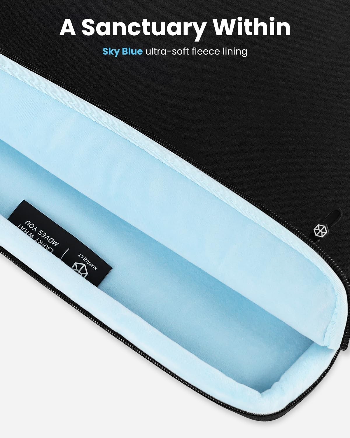 Sleeve for 14-Inch Laptop, 360° Protective, Slim Bag with Accessory Pocket