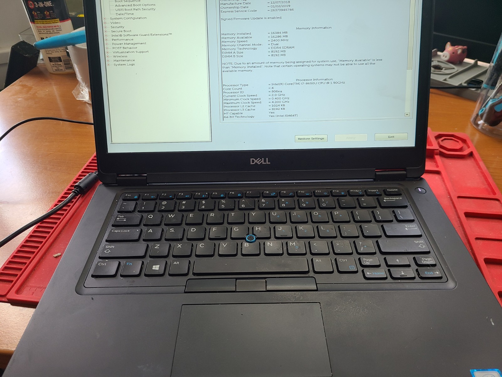Dell Latitude 5590 i7 8th