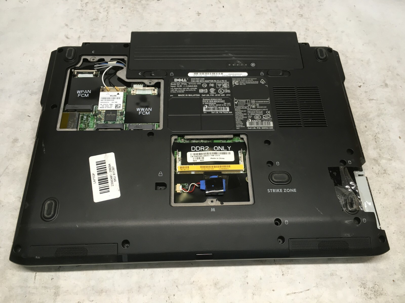 Dell’s Inspiron 1520 15″ (AS IS / FOR PARTS) – Intel Core 2 Duo @ 2 GHz – JZ