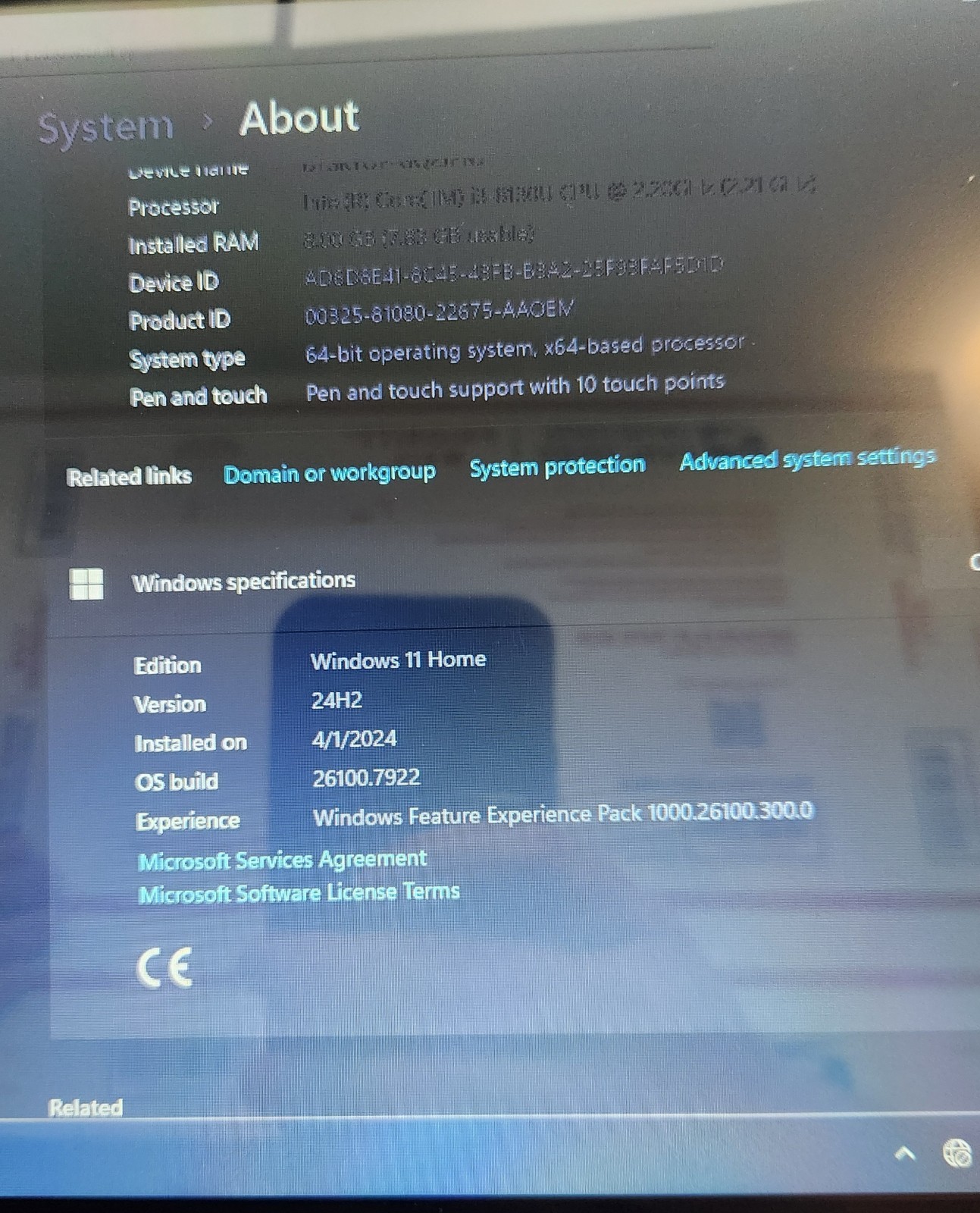 HP Pavilion x360 2-in-1 14M-CD0001DX i3-8130U 2.2GHz 8GB RAM 500GB SSD & HDD