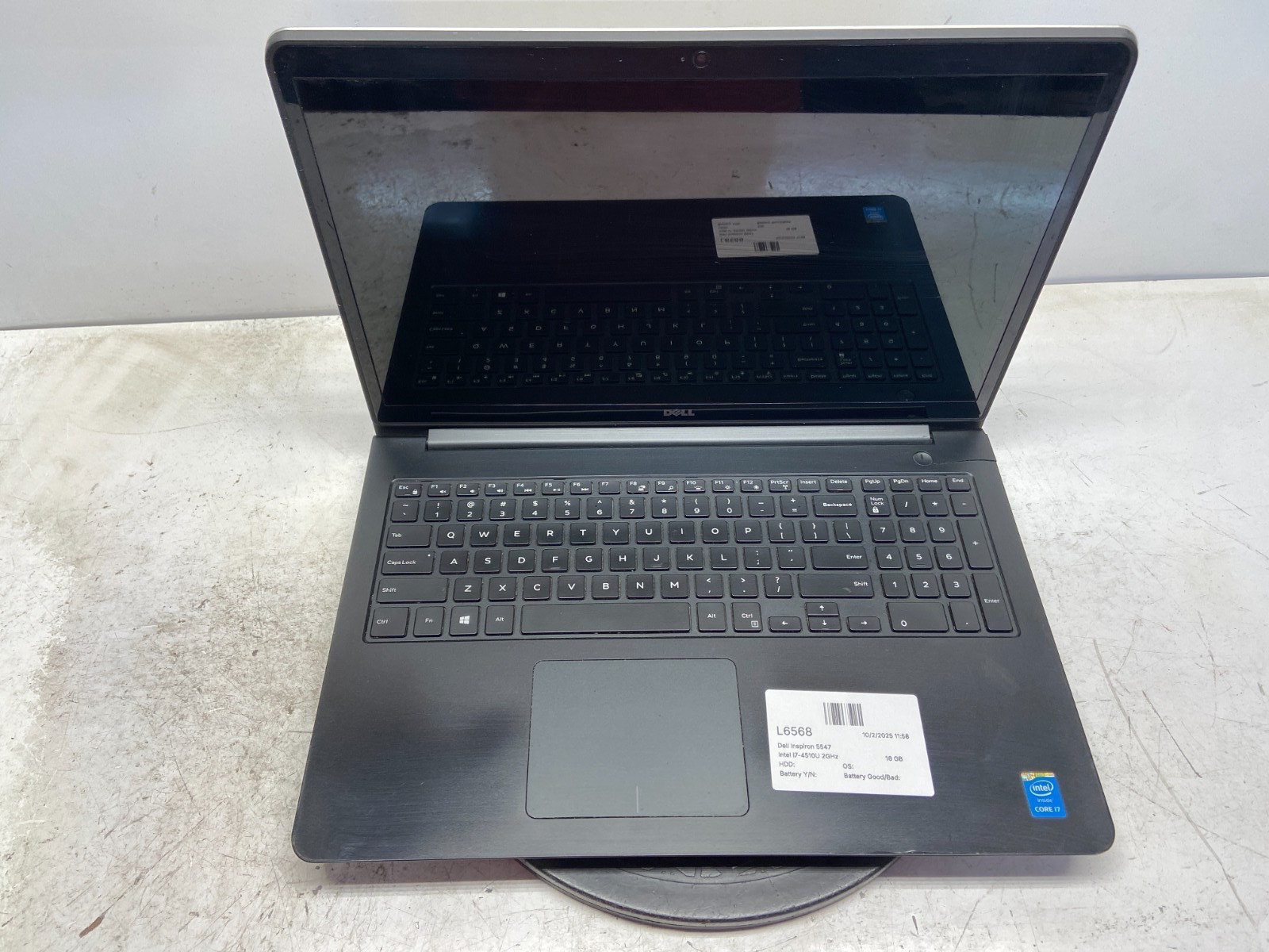 Dell Inspiron 5547 Intel i7-4510U 2GHz 16 GB NO HDD