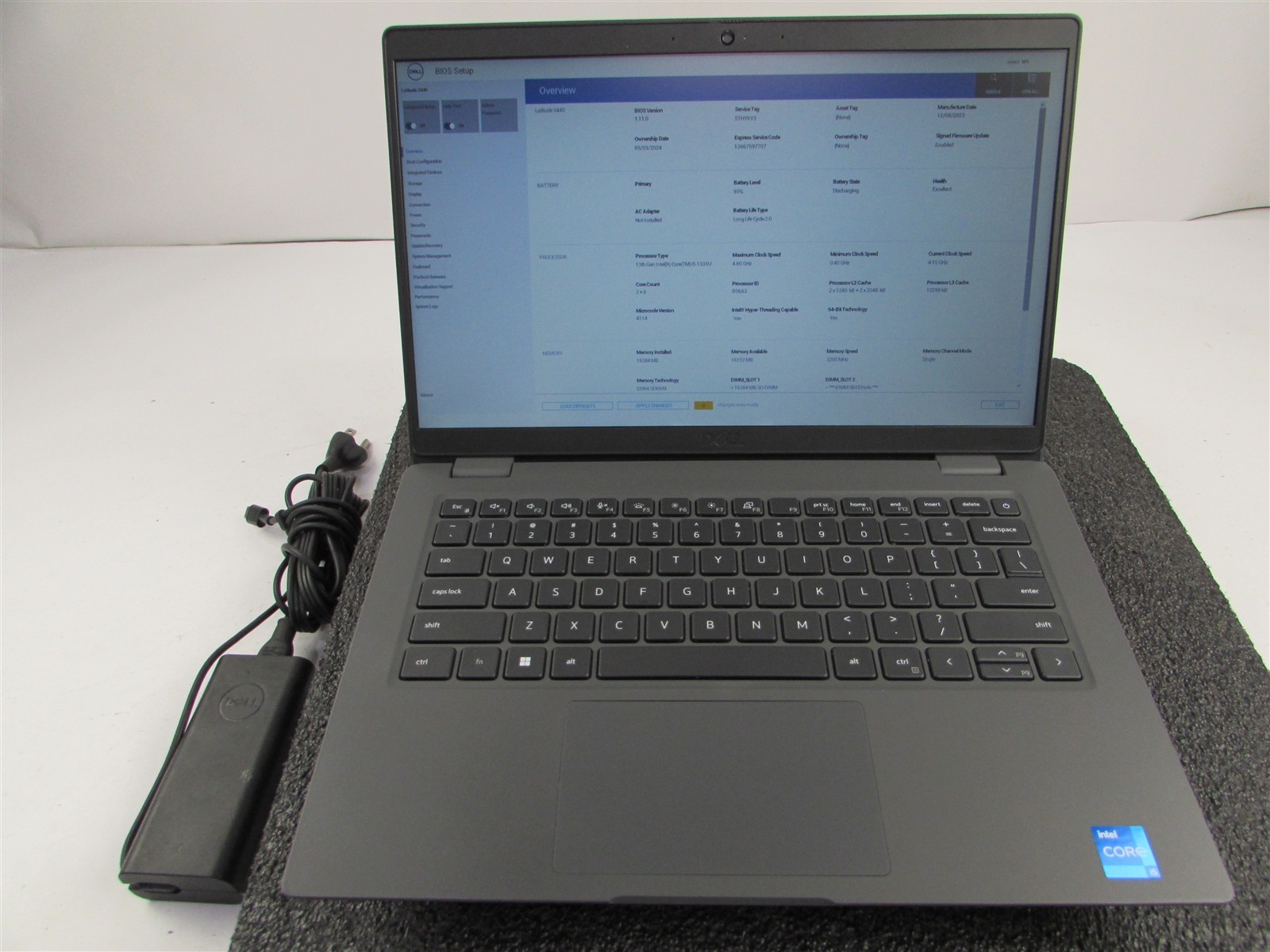 DELL LATITUDE 3440 1366X768 14″ CORE I5-1335U 256GB SSD 16GB RAM NO O.S