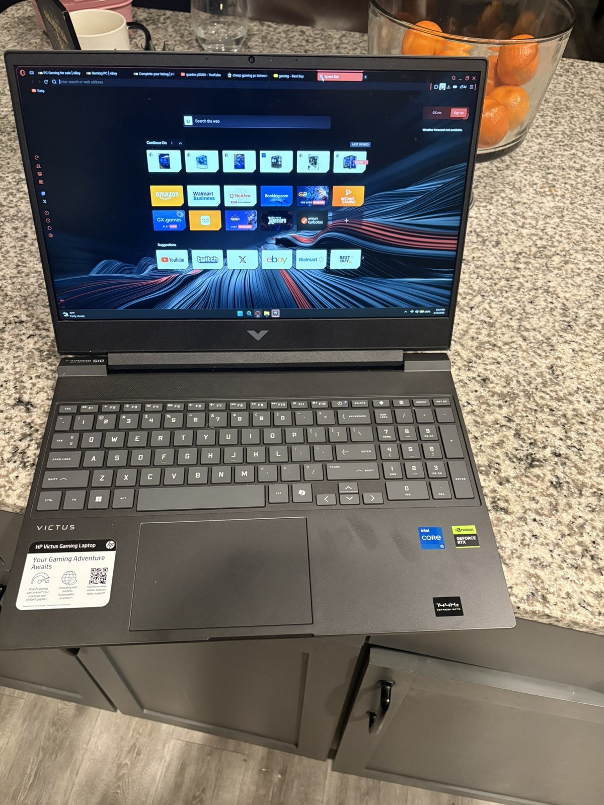 HP Victus 15-fa1010nr 15.6” (512GB SSD, Intel Core i5 13th Gen., 4.70GHz, 16GB