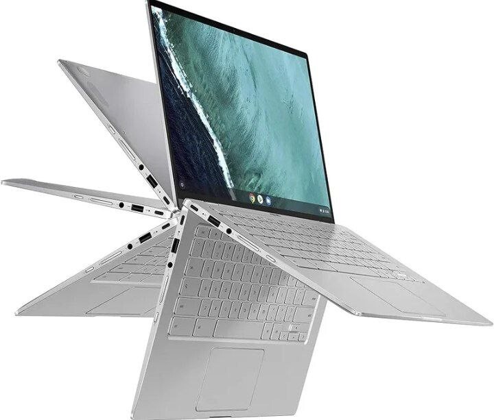 ASUS Chromebook Flip c434t, good condition, silver, 12.5″ screen