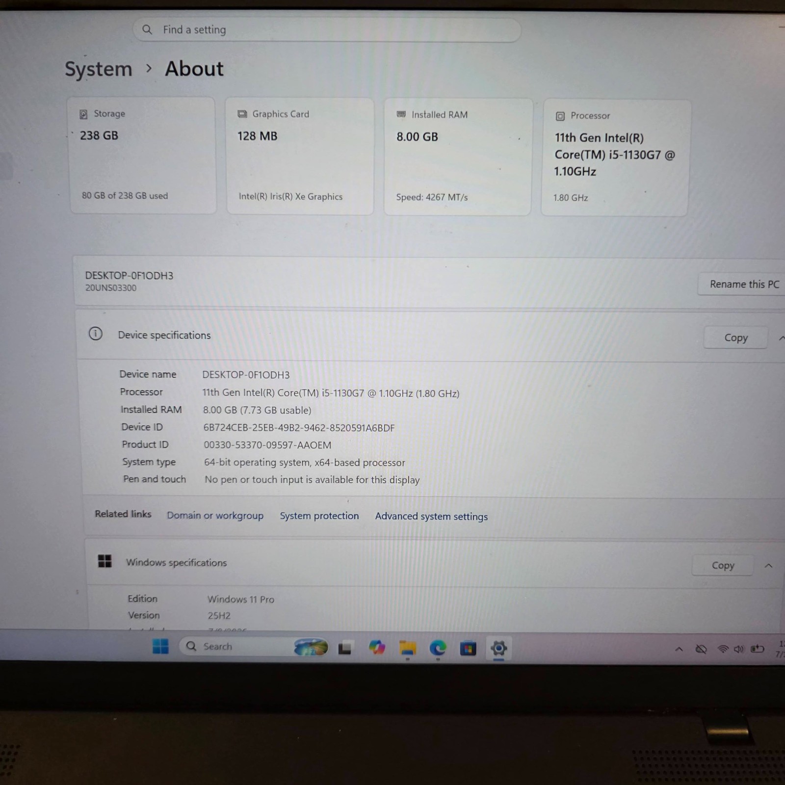 Lenovo ThinkPad X1 Nano 13″ 2K i5-1130G7 8GB 256GB SSD Win11-Pro 2lbs Fast Ship