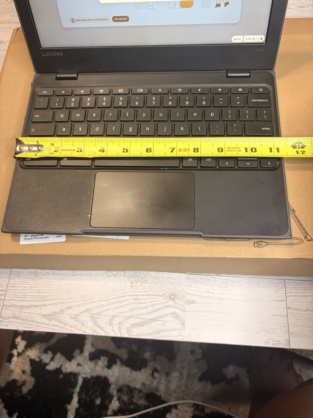 Lenovo 100e Chromebook 11.6″ 4GB/16GB BLACK