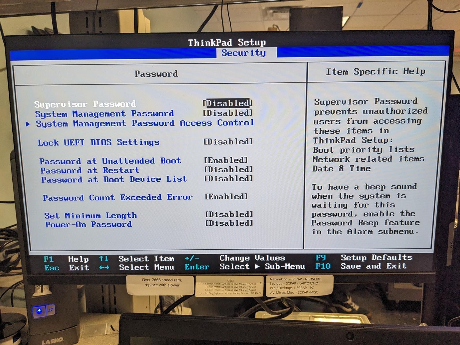 LENOVO THINKPAD T590 i7-8565U @ 1.80GHz, 16GB RAM, NO HDD/OS – (FOR PARTS)