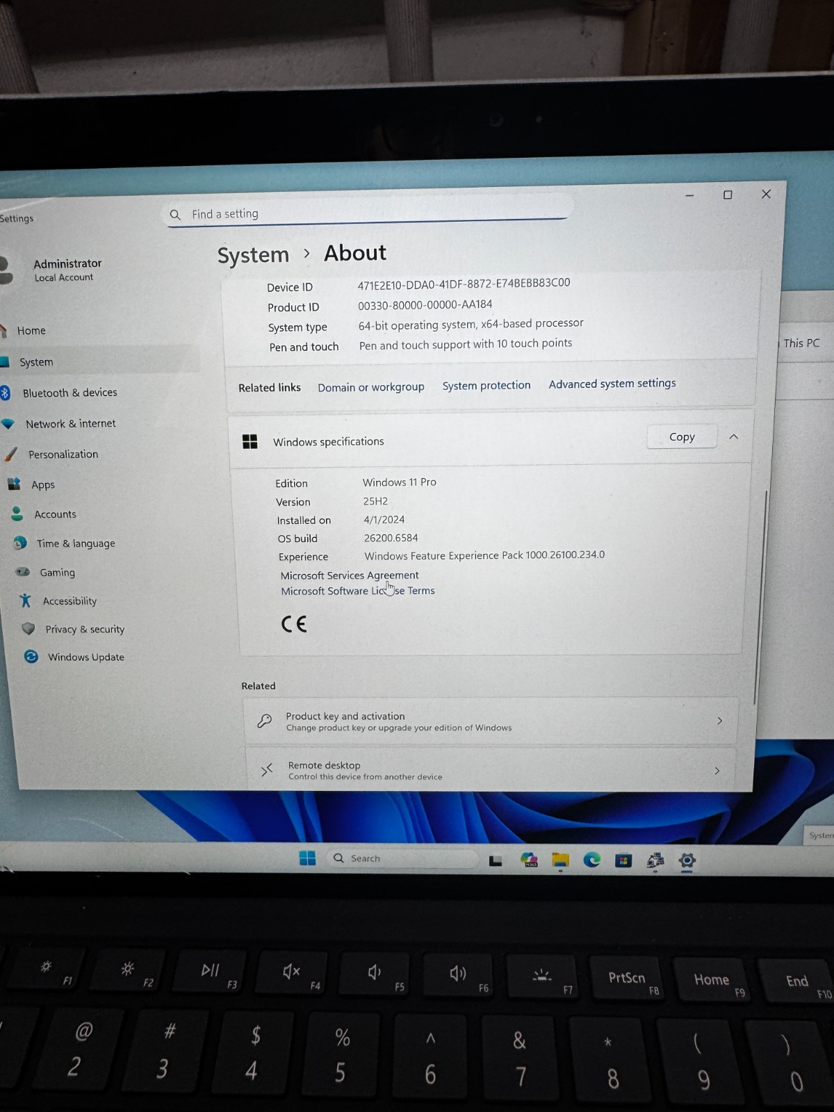 Microsoft Surface Laptop 3 Core I5-4300U 128GB SSD 4GB RAM Laptop #6416