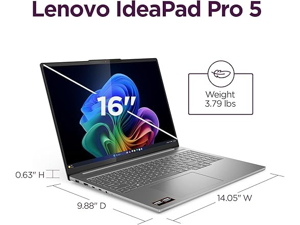 NEW SEALED Lenovo IdeaPad Pro 5 16 2.8K OLED RTX 5050 Ryzen AI 7 350 16GB 1TB